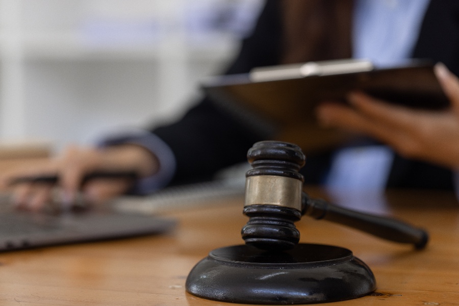 Closeup of a gavel