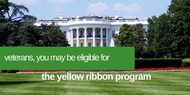 Picture promoting the Yellow Ribbon Program for veterans