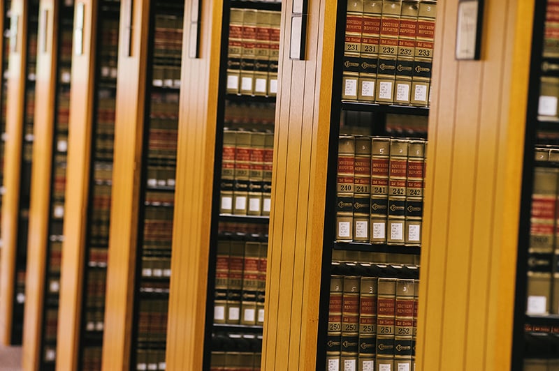 Law Books in the Stetson Library Stacks